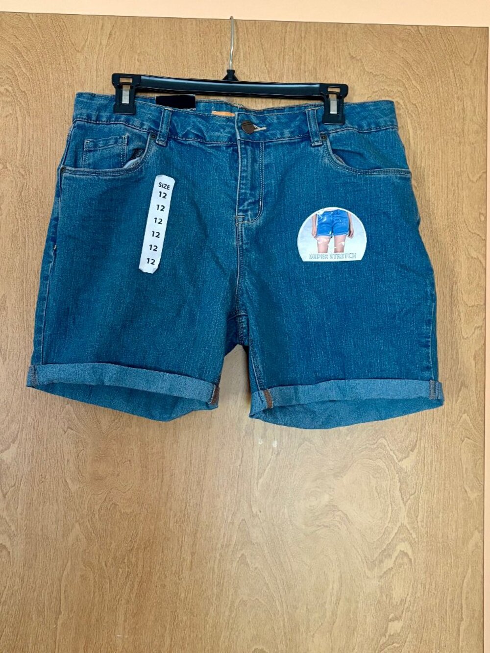 NWT Denim stretch shorts
